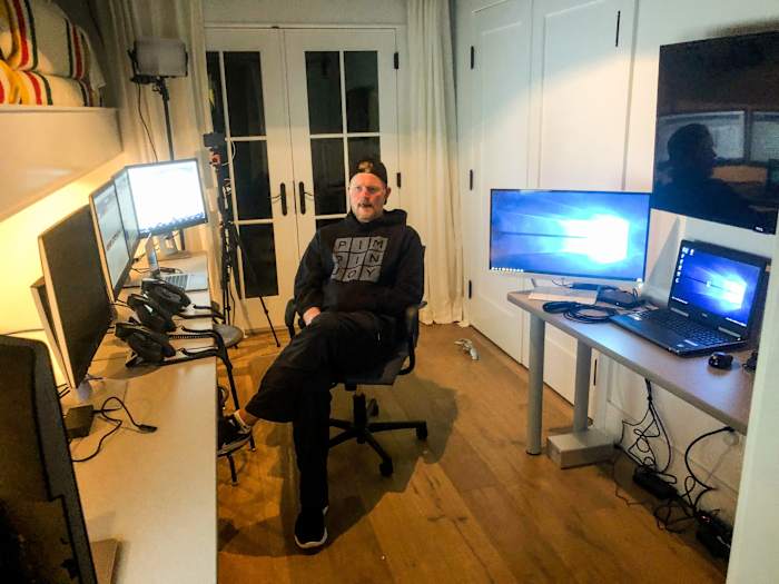 Snead in his war room.