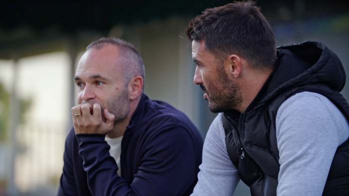 Andres Iniesta and David Villa