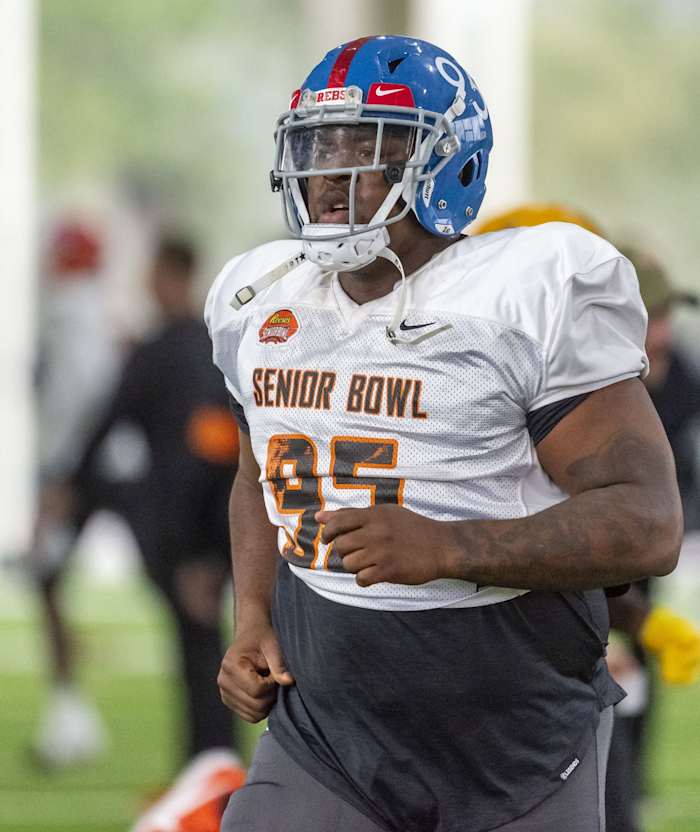 Mississippi DT Benito Jones at the 2020 Senior Bowl