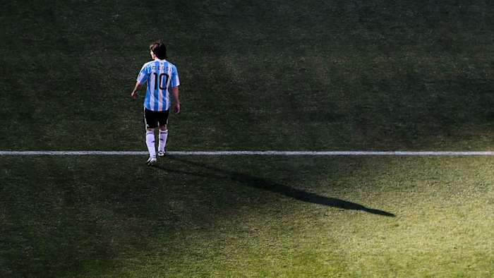 Lionel Messi at the 2010 World Cup