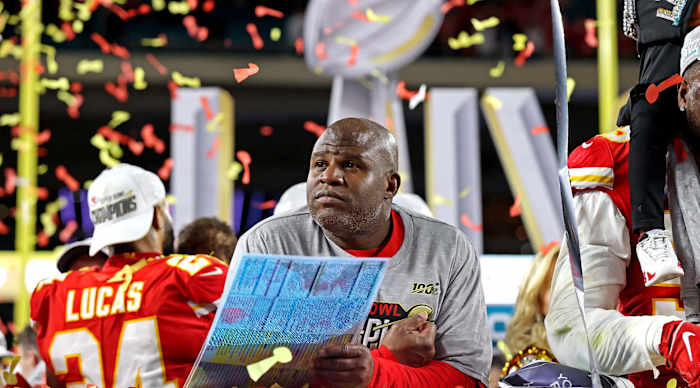 Chiefs offensive coordinator Eric Bieniemy