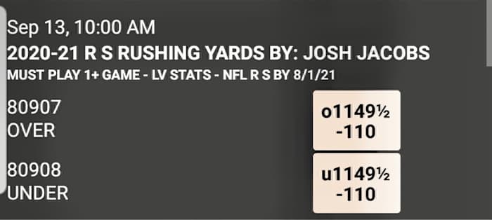 Odds courtesy of Westgate Sportsbook