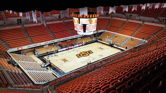 Oklahoma State basketball court