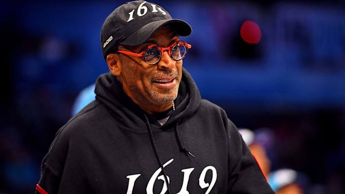 Spike Lee at NBA game