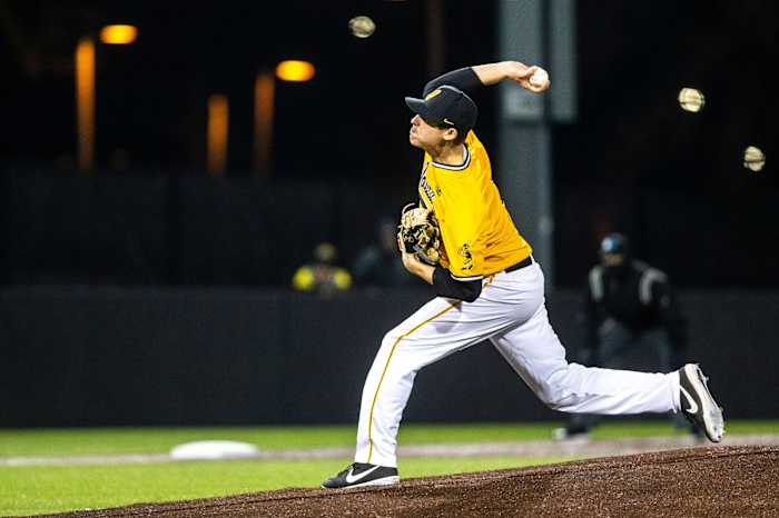 Iowa pitcher Grant Judkins signed a free-agent deal with the Oakland Athletics on Tuesday. (Joseph Cress/Iowa City Press-Citizen for USA Today Sports)