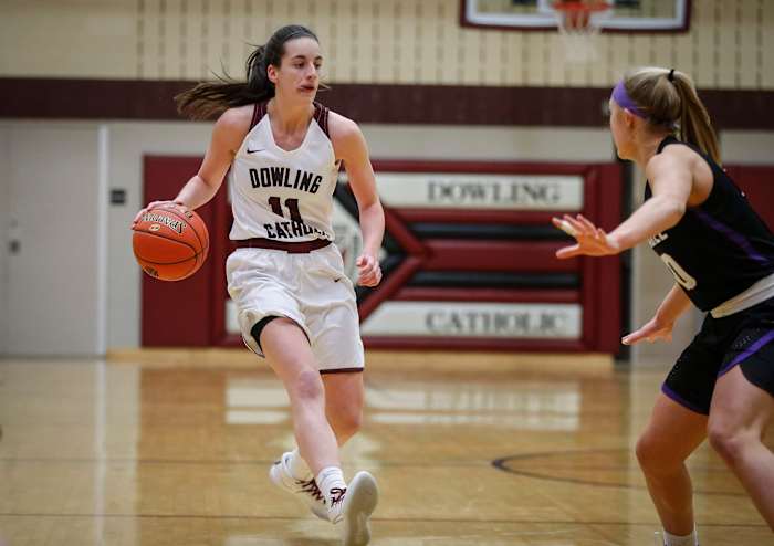Caitlin Clark was one of the top guard prospects in the nation. (Bryon Houlgrave/Des Moines Register-Imagn Content Services LLC)