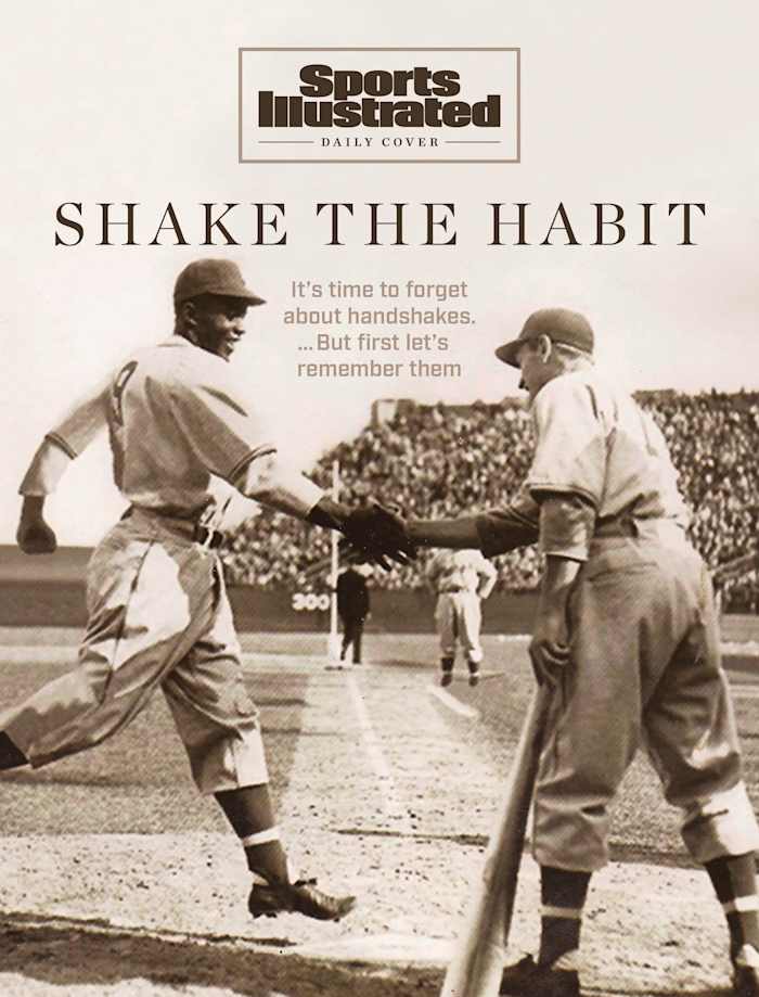 Robinson and Shuba's monumental moment, in April 1946.