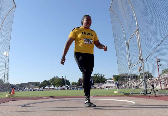 Laulauga Tausaga is the co-chair of Iowa's 'Speak Your Truth' committee. (Kirby Lee/USA Today Sports)