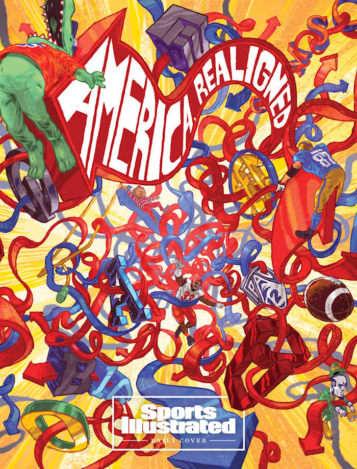 Sports Illustrated Daily Cover of conference realignment in America