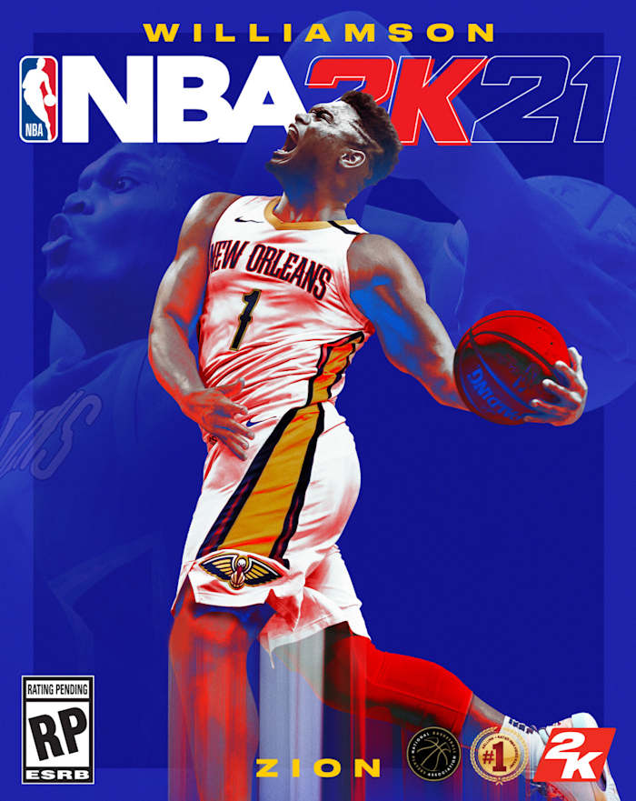 Zion Williamson on the cover of NBA 2K21
