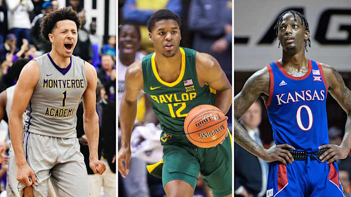 Cade Cunningham, Jared Butler and Marcus Garrett