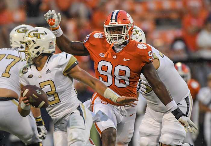 North Carolina State will struggle to slow down Clemson defensive end Myles Murphy