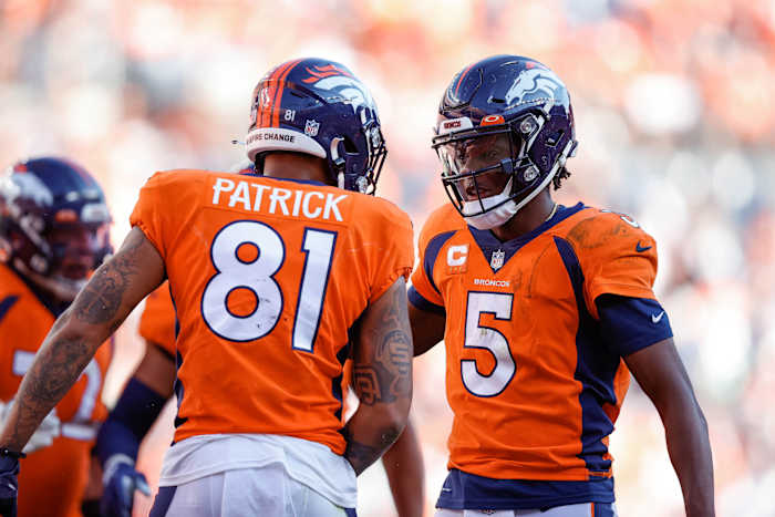 Denver Broncos Teddy Bridgewater Tim Patrick