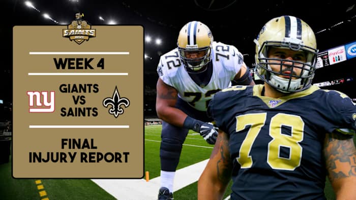 Saints Injury Report 2021
