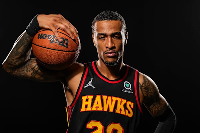 Atlanta Hawks forward John Collins (20) pictured at Hawks Media Day held at PC&E.