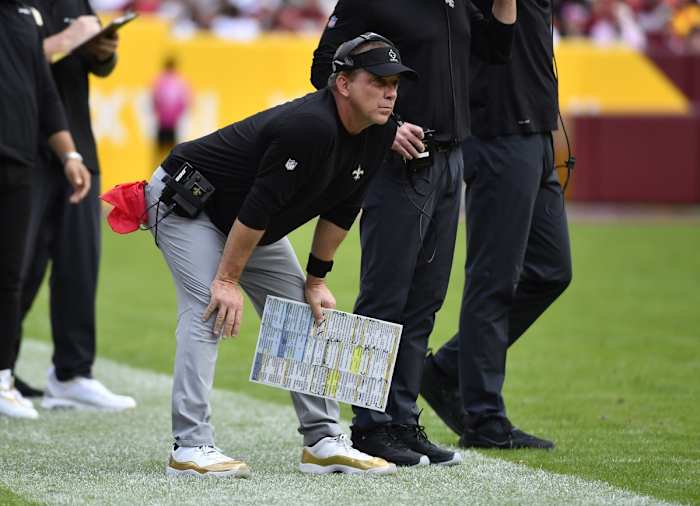 New Orleans Saints head coach Sean Payton