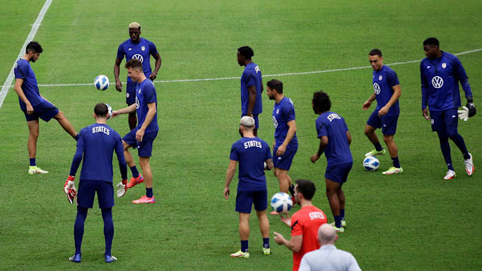 USMNT trains ahead of a World Cup qualifier