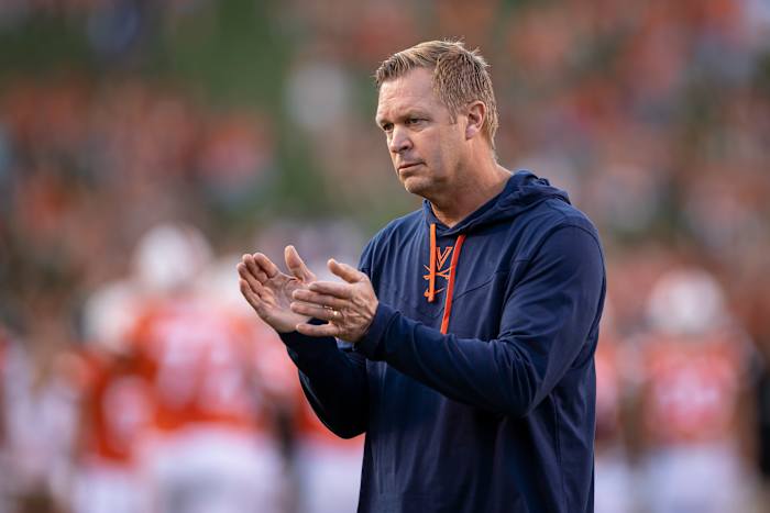 Bronco Mendenhall Virginia Cavaliers football