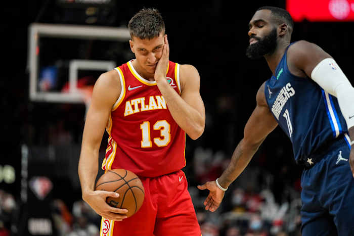 Atlanta Hawks guard Bogdan Bogdanovic is entering his sixth season in the NBA. Is the veteran shooting guard capable of leading the Hawks second unit in the 2022-23 NBA season?