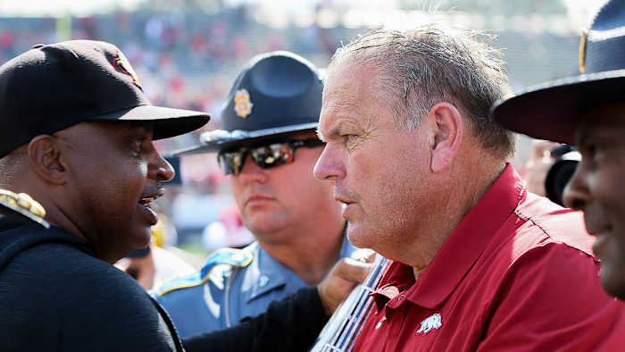 Sam Pittman-Doc Gamble