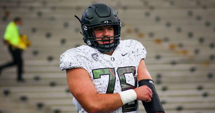 As one of the more experienced Ducks on the team, Outland Trophy watchlist lineman Alex Forsyth will lead his offensive line in a battle of the trenches this Saturday against a talented Georgia defensive front.