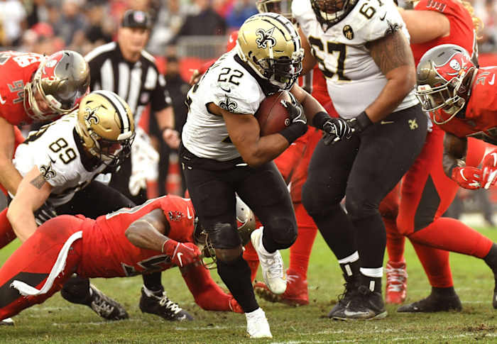New Orleans Saints running back Mark Ingram (22)