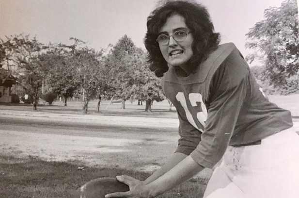 Stamps in her Pacesetters uniform.