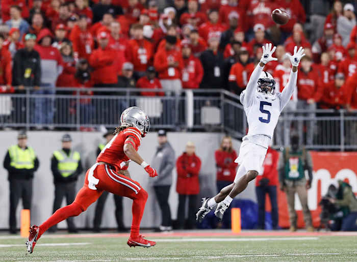 Penn State's Jahan Dotson caught a career-high 11 passes against Ohio State. (Adam Cairns/Columbus Dispatch)