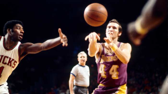 West led the league in assists in 1971–72, averaging 9.7 per game.