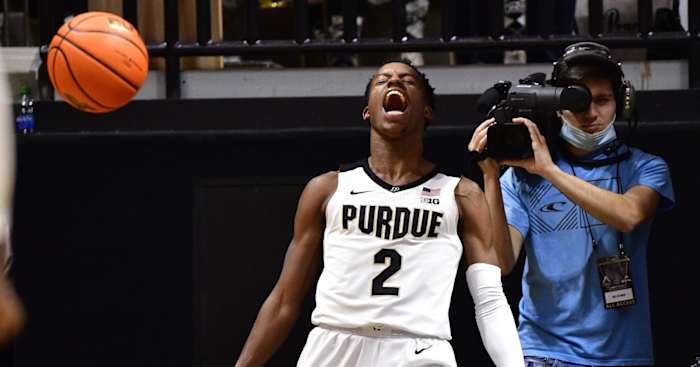 PurdueEricHunterDunkCelebration