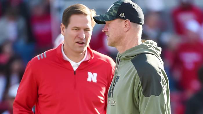 Scott Frost and Trev Alberts 2021 Ohio State