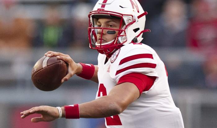 Adrian Martinez vs Wisconsin 2Q 2021 USATSI_17201259