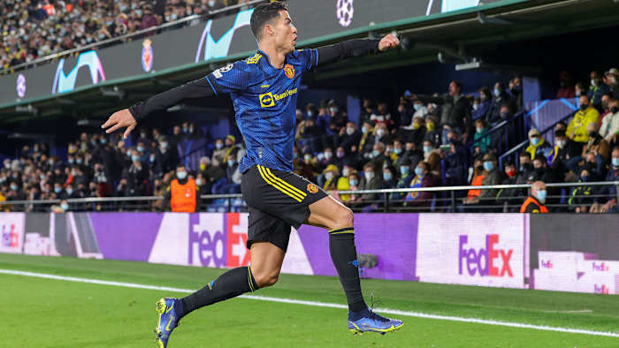 Cristiano Ronaldo scores for Man United vs Villarreal