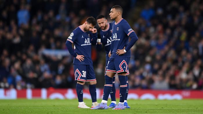 PSG's Lionel Messi, Neymar and Kylian Mbappé