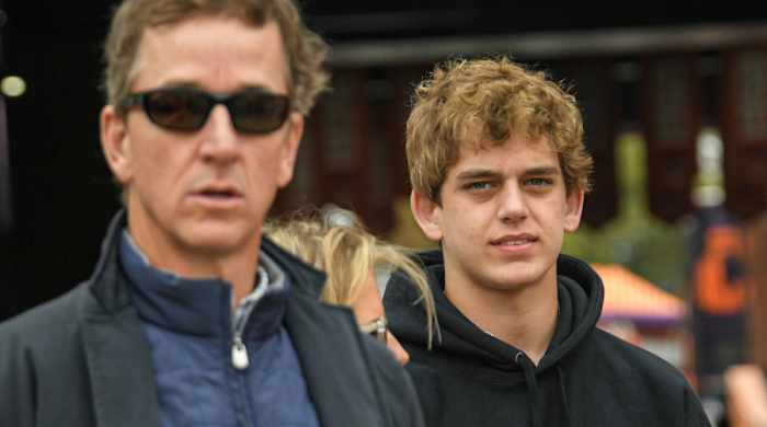 Cooper and Arch Manning attend a Clemson game.