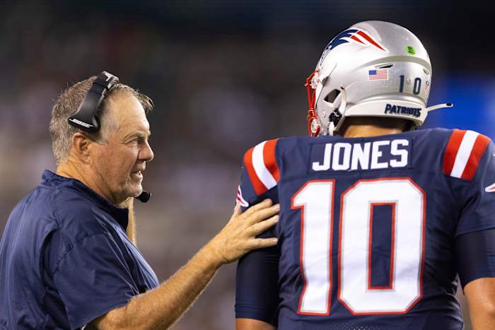 Patriots Bill Belichick and Mac Jones