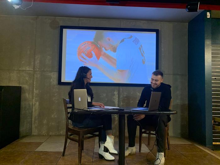 Haley Jordan interviews Sasha Stefanovic for the Sasha LIVE! Podcast at Mad Mushroom.