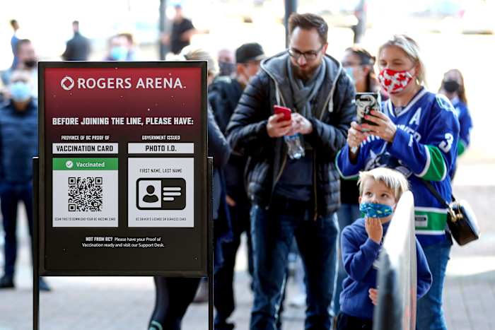 Fans at several arenas have been required to show proof of vaccination this year—but now whether even fully jabbed fans should be packing arenas is in question.