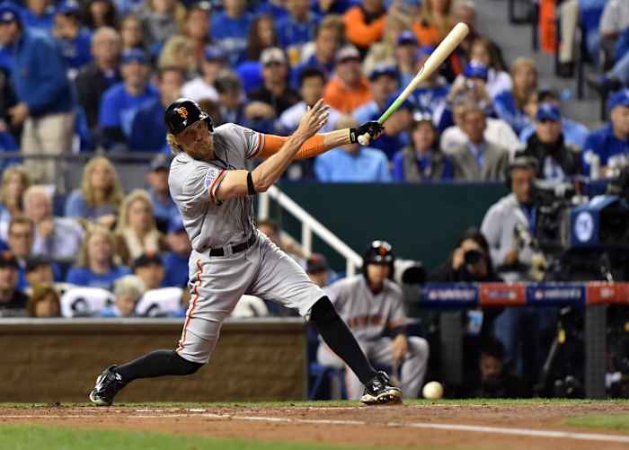 Hunter Pence in the 2014 World Series With the San Francisco Giants