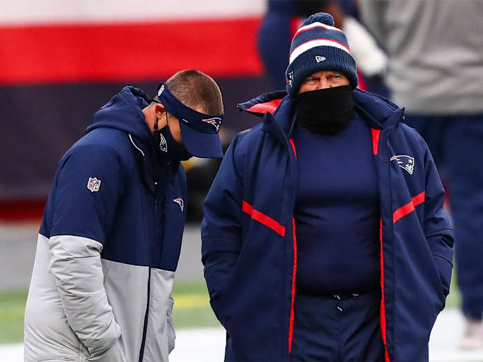 Patriots HC Bill Belichick, OC Josh McDaniels