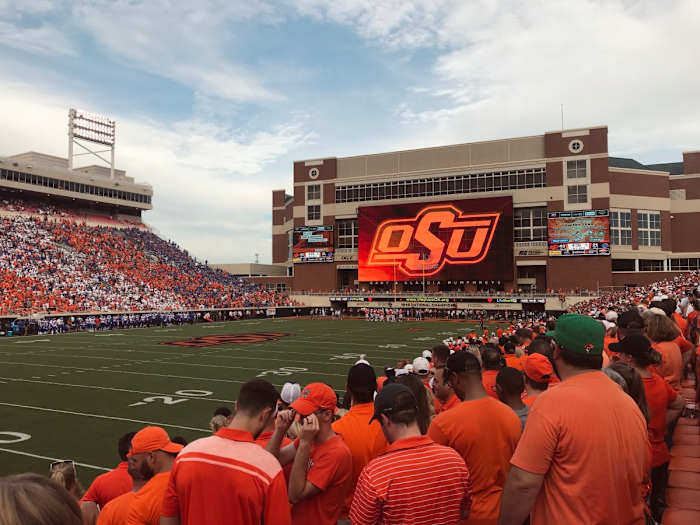 Oklahoma State hosts Boise State in 2018. Photo: Road to CFB.