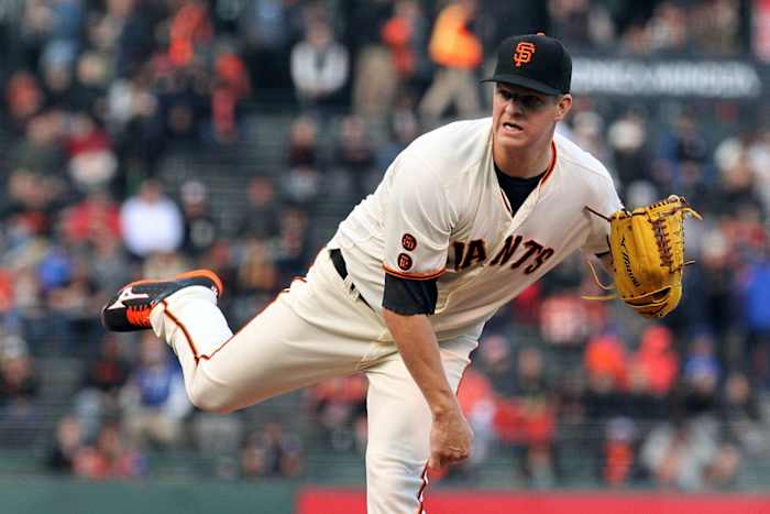 San Francisco 49ers starting pitcher Matt Cain