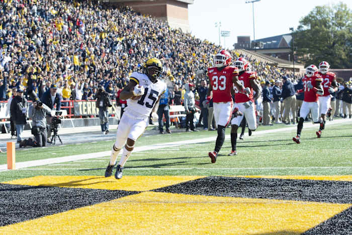 Giles Jackson was a true freshman when he scored on a 97-yard kickoff return against Maryland in 2019.