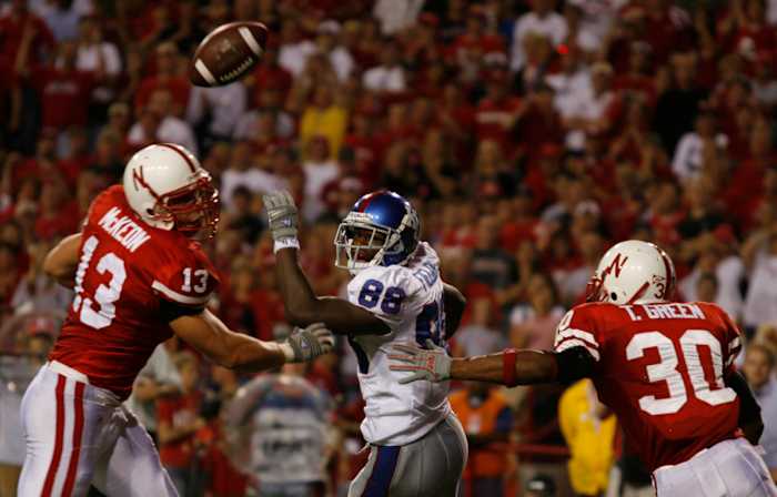 2006 Nebraska-Kansas football 3Q USATSI_2187132 Corey McKeon and Tierre Green