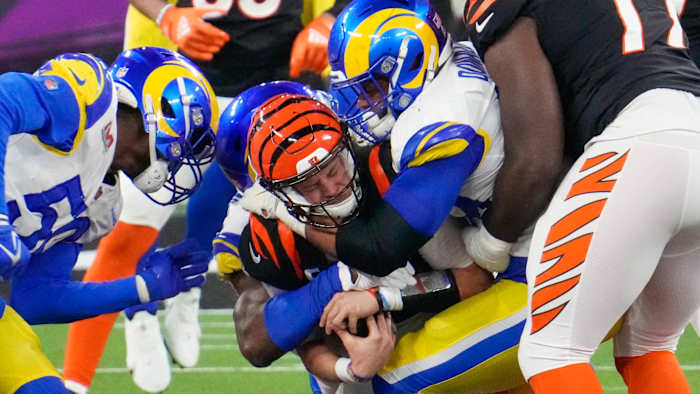 Joe Burrow-Aaron Donald-Super Bowl