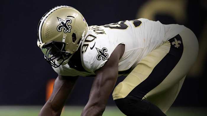 New Orleans Saints defensive lineman Tanoh Kpassagnon (90). Credit: neworleanssaints.com