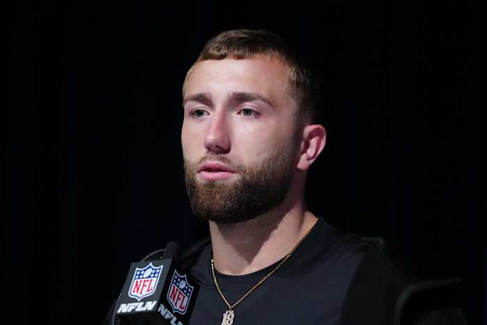 Alabama Crimson Tide wide receiver Slade Bolden during the NFL Combine at the Indiana Convention Center.