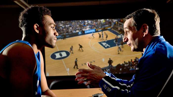 Jabari Parker and Coach K