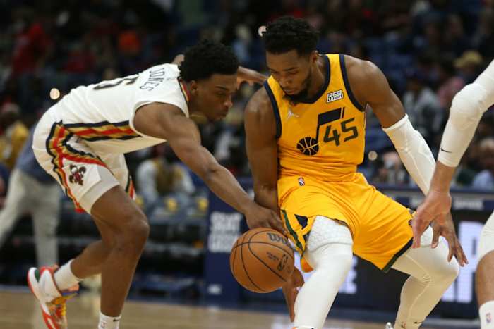 New Orleans Pelicans forward Herbert Jones (5)