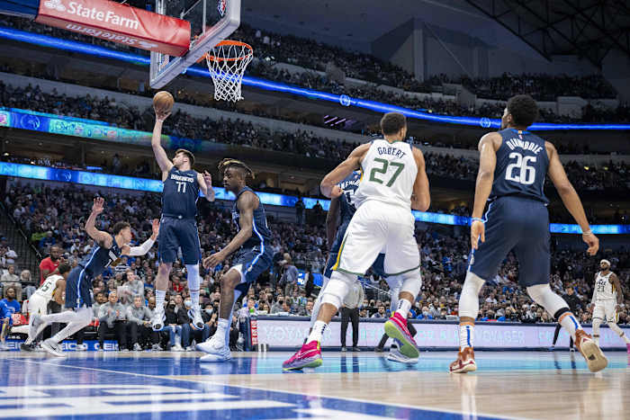 Rudy Gobert, Utah Jazz, Dwight Powell, Dallas Mavericks, Luka Doncic